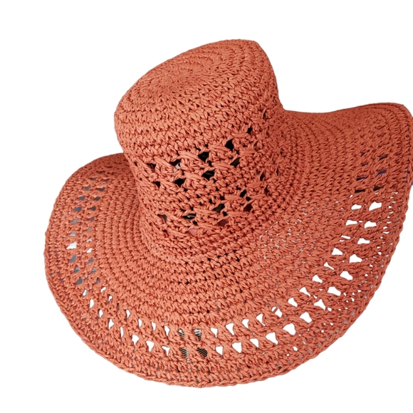 Rust🧡 Time &True Sun Hat New Never Worn - Picture 1 of 3
